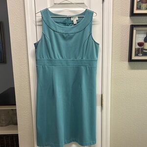 LOFT Aqua Sleeveless Mini Dress